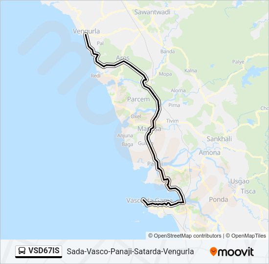 VSD67IS Bus Line Map