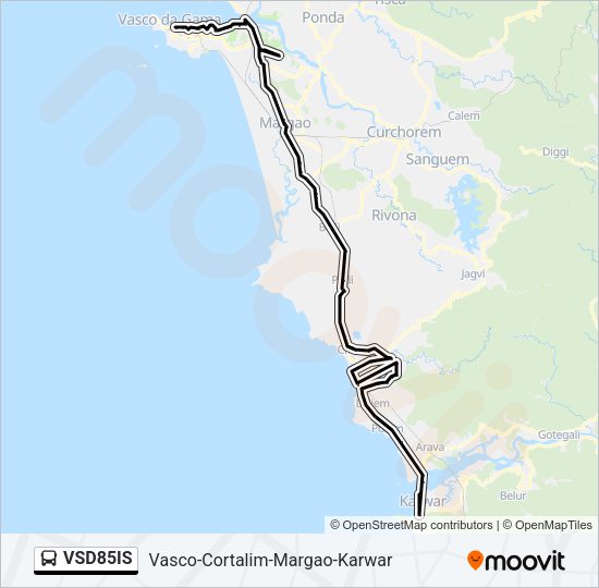 VSD85IS Bus Line Map