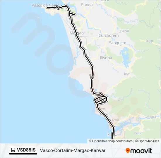 VSD85IS Bus Line Map