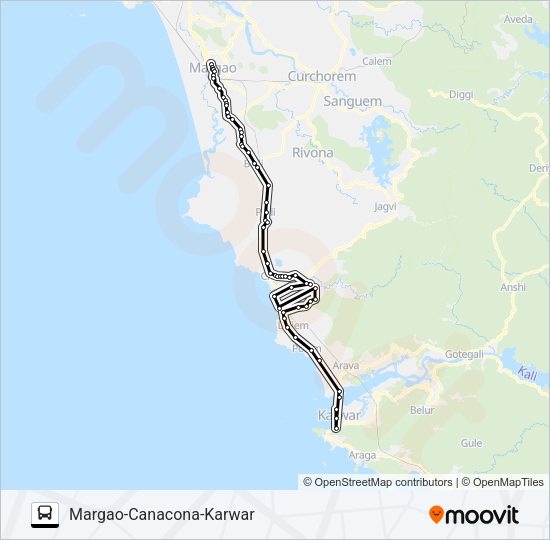 MRG121IS Bus Line Map