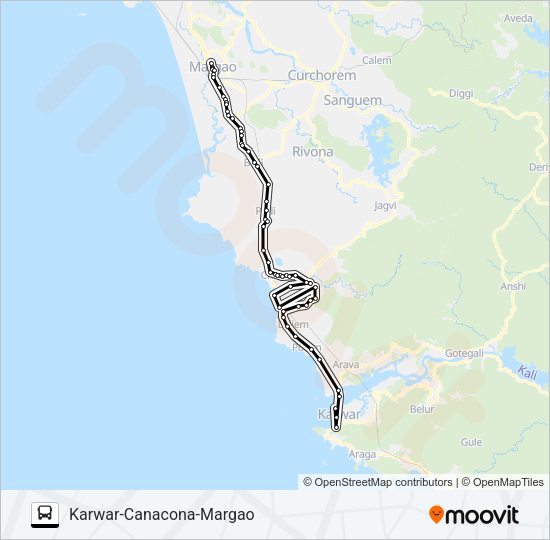 MRG121IS Bus Line Map
