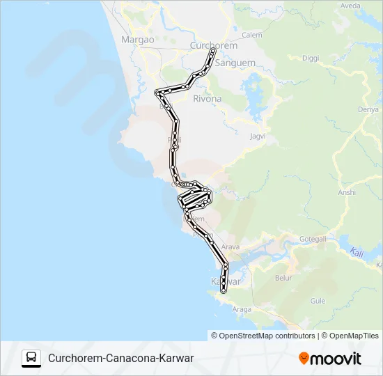 MRG122IS Bus Line Map