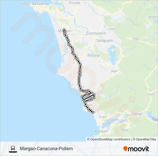 MRG142MB Bus Line Map