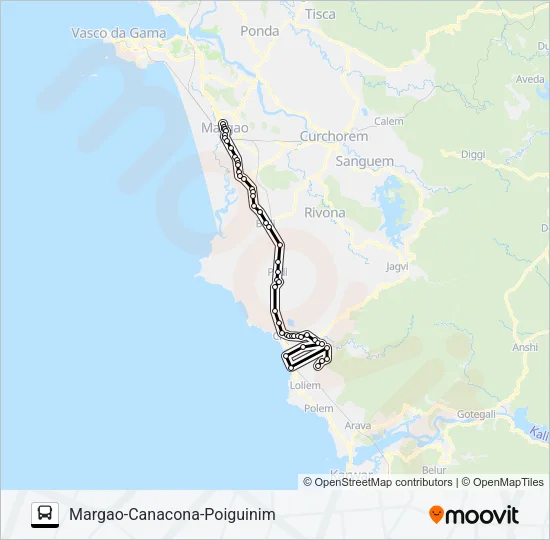 MRG305MB Bus Line Map