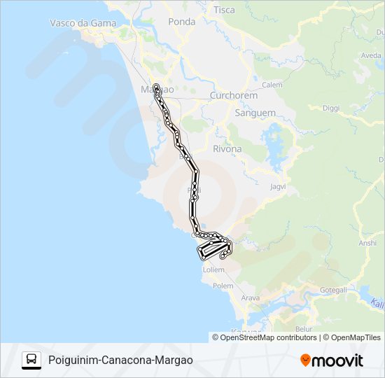 MRG305MB Bus Line Map