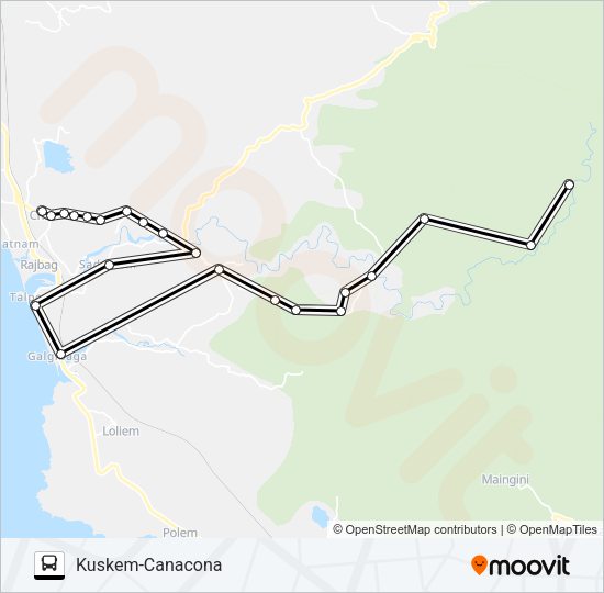 MRG313MB Bus Line Map