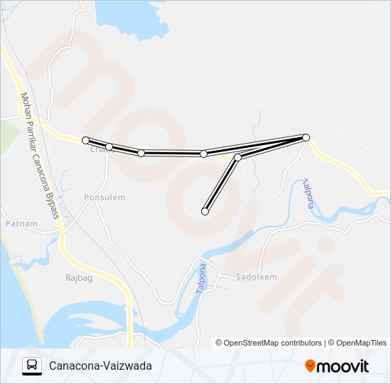 MRG324MB Bus Line Map