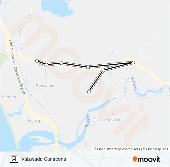 MRG324MB Bus Line Map