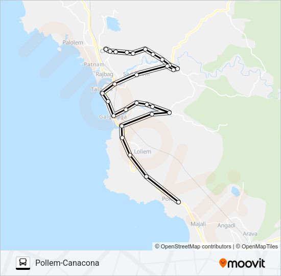 MRG328MB Bus Line Map
