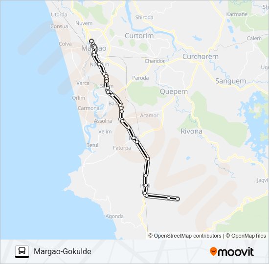 MRG344MB Bus Line Map