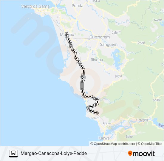 MRG349MB Bus Line Map