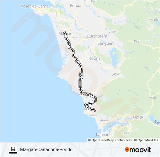 MRG349MB Bus Line Map