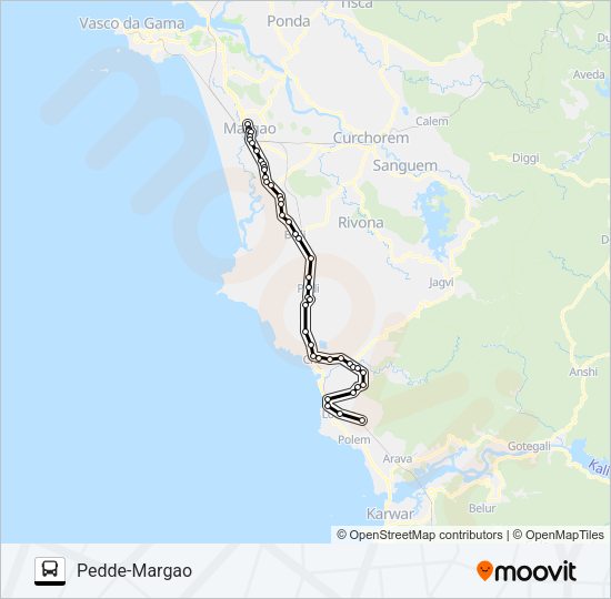 MRG349MB Bus Line Map