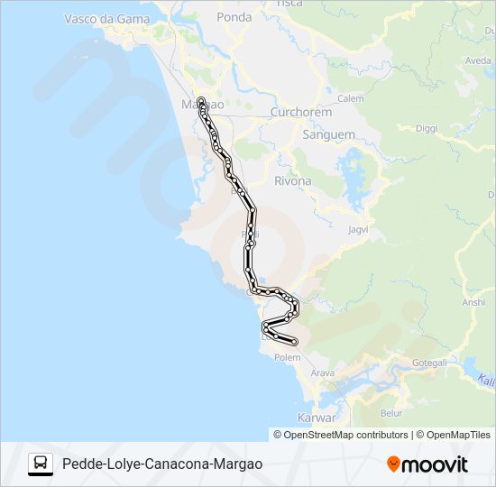 MRG349MB Bus Line Map