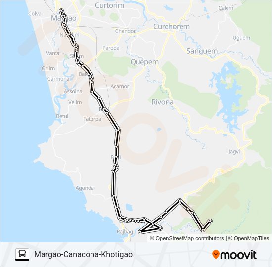 MRG364MB Bus Line Map