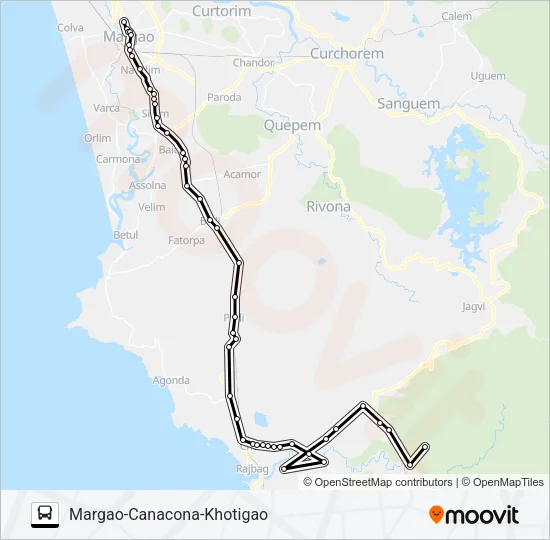 MRG364MB Bus Line Map