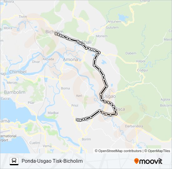 MRG370MB Bus Line Map