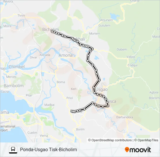 MRG370MB Bus Line Map