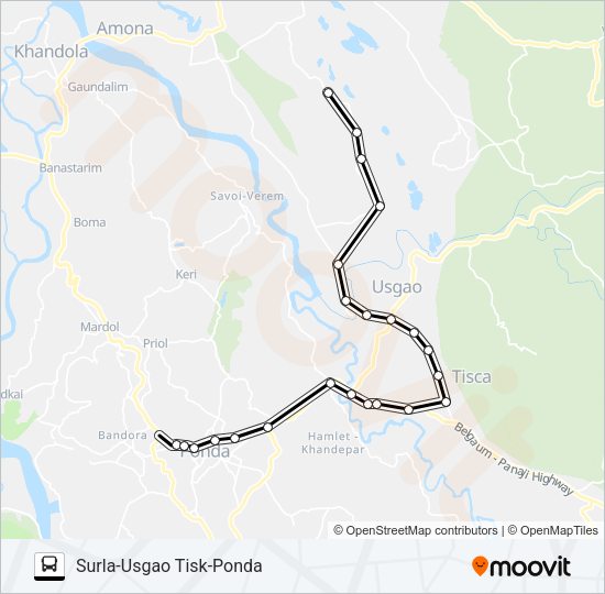 MRG371MB Bus Line Map
