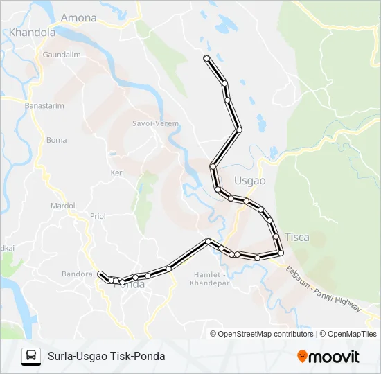 MRG371MB Bus Line Map