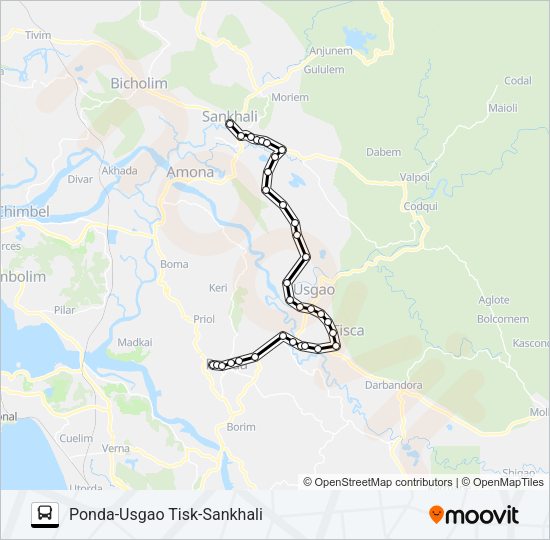 MRG372MB Bus Line Map