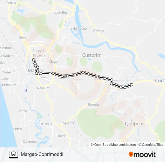 MRG376MB Bus Line Map