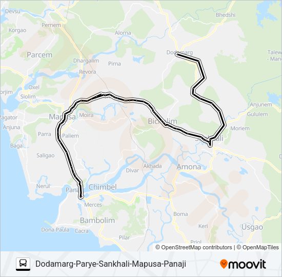 PNJ114IS Bus Line Map