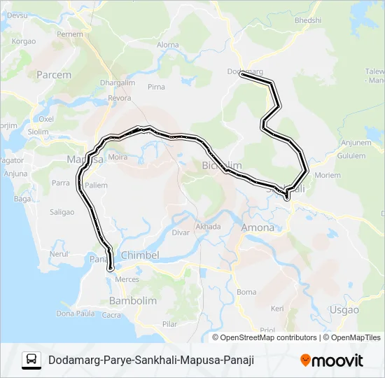 PNJ114IS Bus Line Map