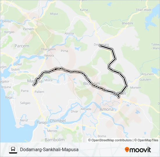 PNJ114IS Bus Line Map