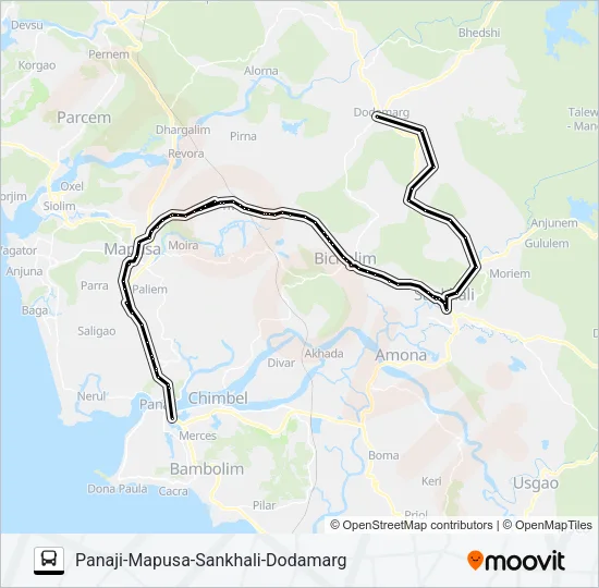 PNJ114IS Bus Line Map