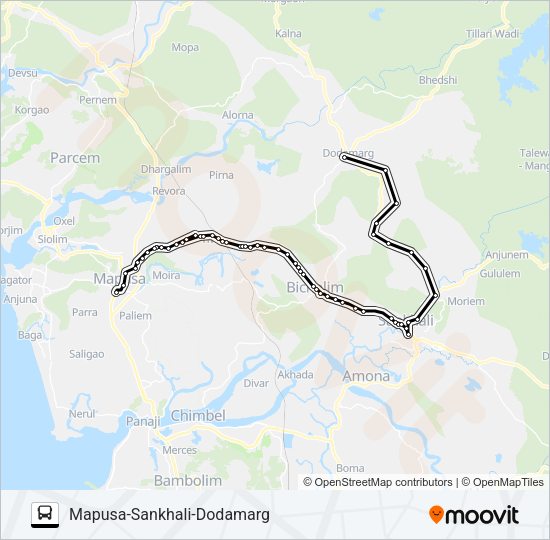 PNJ114IS Bus Line Map