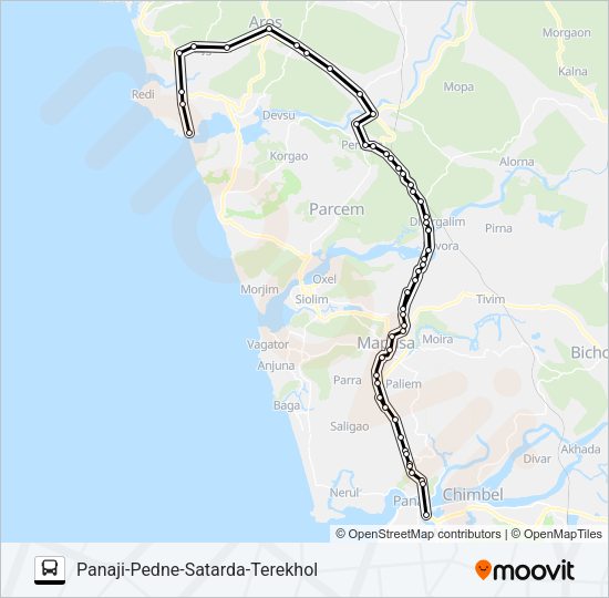 PNJ115IS Bus Line Map