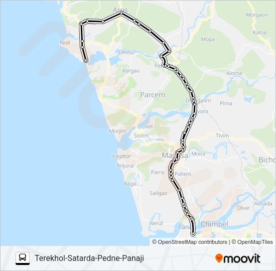 PNJ115IS Bus Line Map