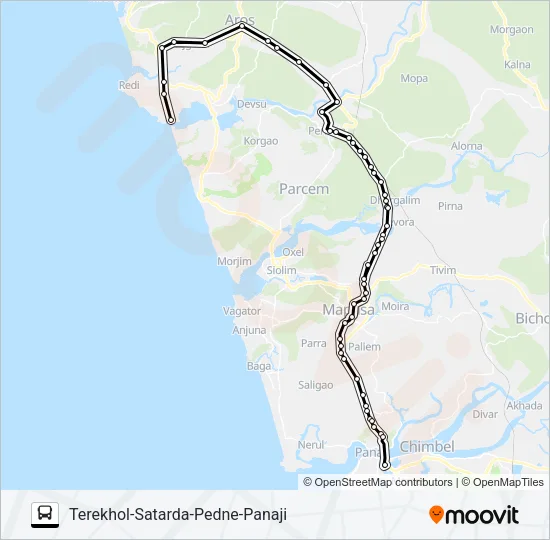 PNJ115IS Bus Line Map