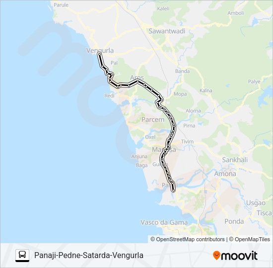 PNJ116IS Bus Line Map