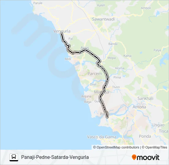 PNJ116IS Bus Line Map