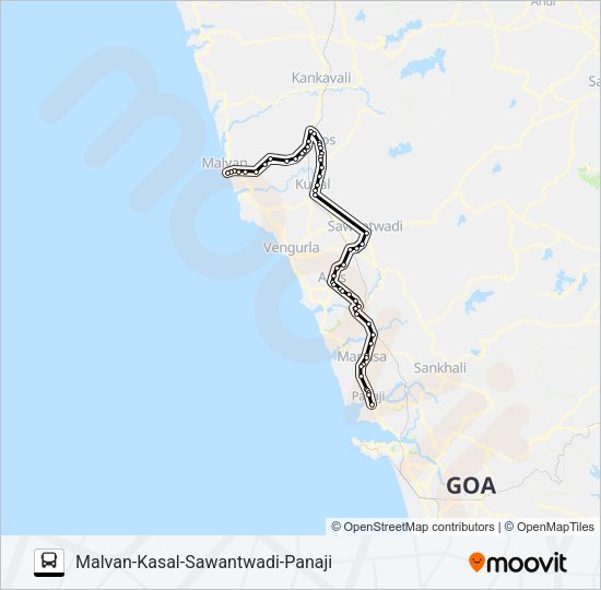 PNJ117IS Bus Line Map