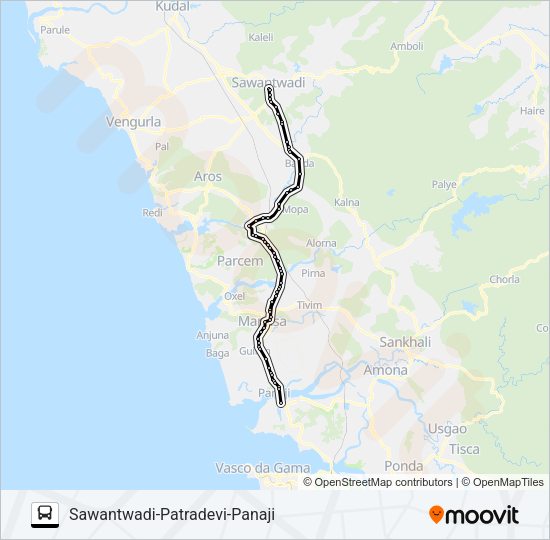 PNJ118IS Bus Line Map