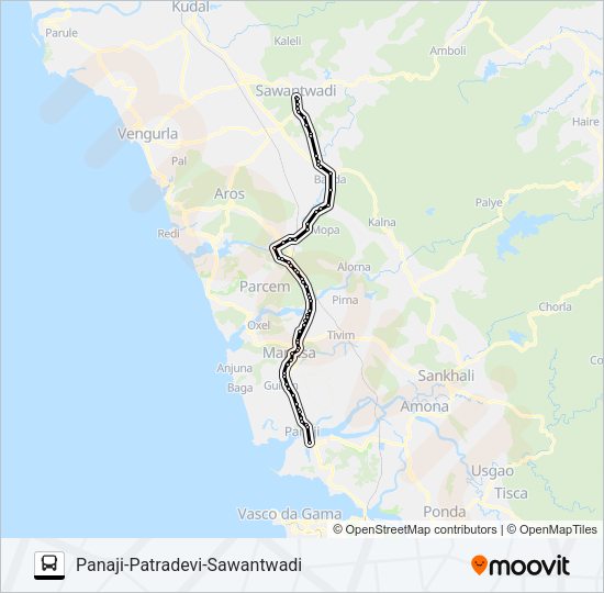 PNJ118IS Bus Line Map