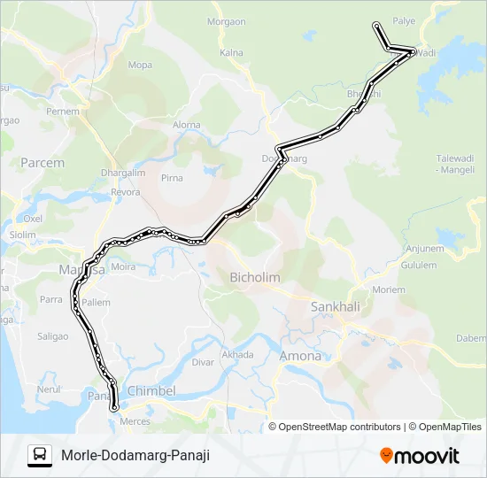 PNJ119IS Bus Line Map