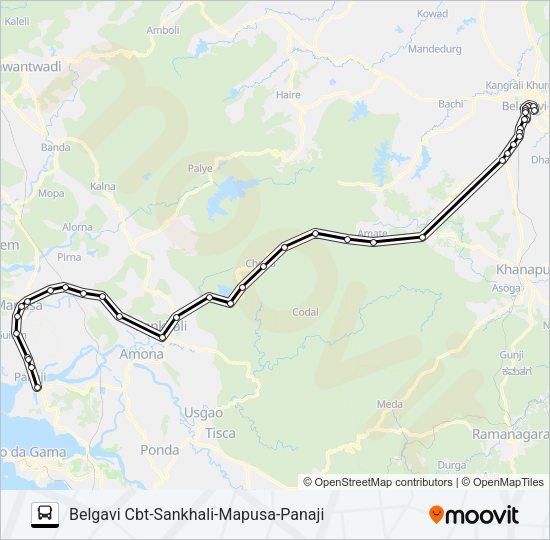 PNJ121IS Bus Line Map