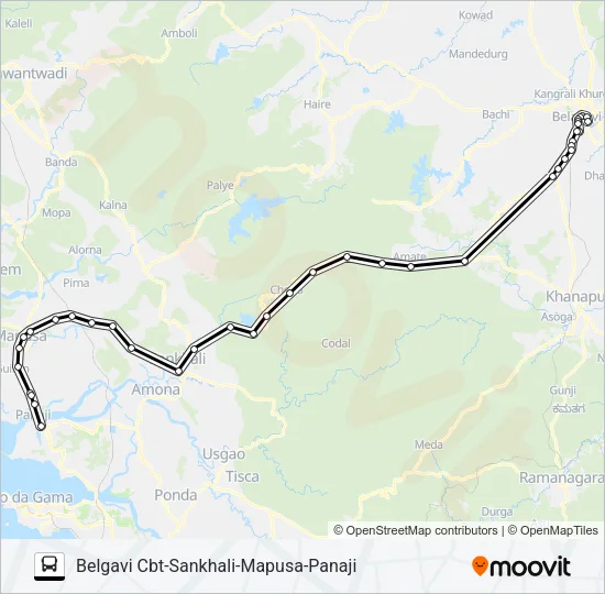 PNJ121IS Bus Line Map