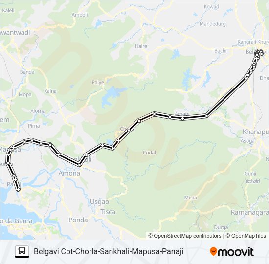 PNJ121IS Bus Line Map
