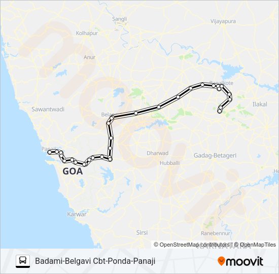 PNJ124IS Bus Line Map