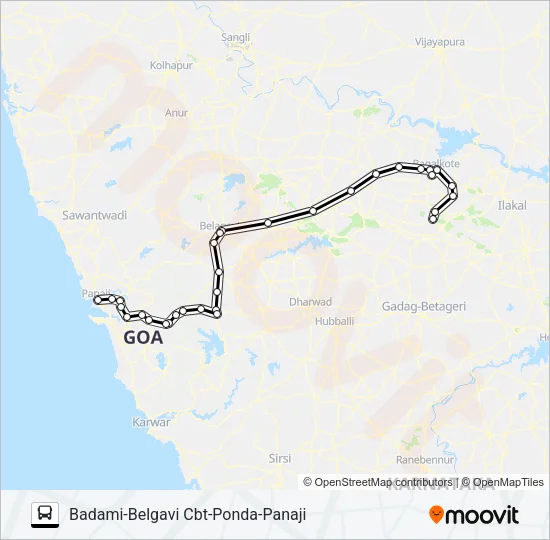 PNJ124IS Bus Line Map