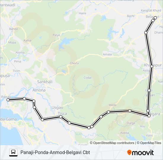 PNJ125IS Bus Line Map