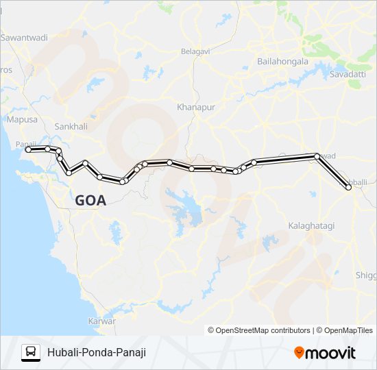 PNJ127IS Bus Line Map