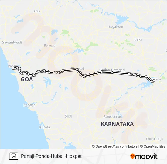 PNJ128IS Bus Line Map