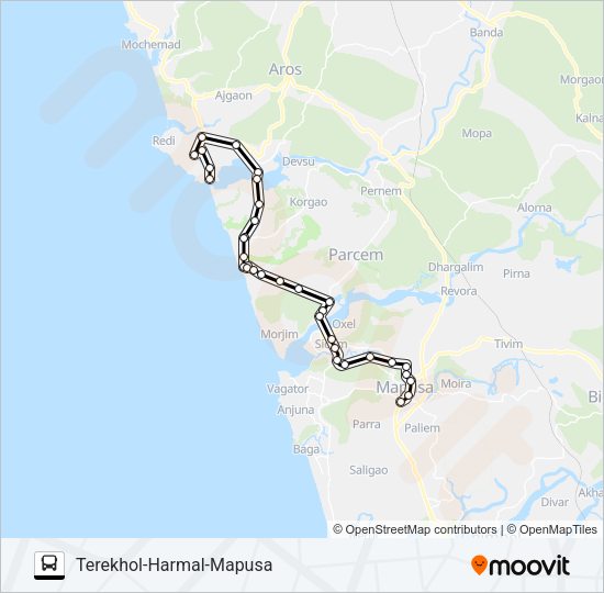 PRV145IS Bus Line Map