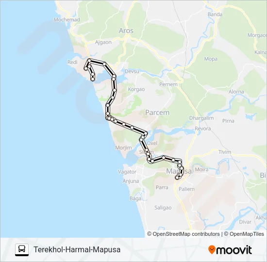 PRV145IS Bus Line Map